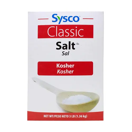 SYSCO Kosher Salt Flakes Coarse 3 Lbs