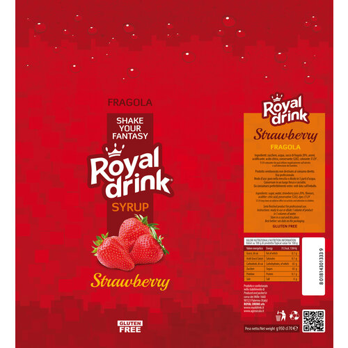 ROYAL DRINK Strawberry Puree 750 ml