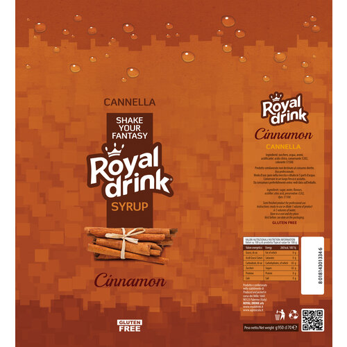 ROYAL DRINK Cinnamon Syrup 700 ml