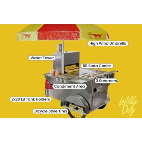 WILLY DOG New York Classic Hot Dog Food Cart (DEMO UNIT)