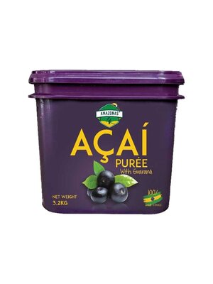 AMAZONAS Acai Berry Puree with Guarana 3.2 KG AMAZONAS Acai Berry Puree with Guarana 3.2 KG