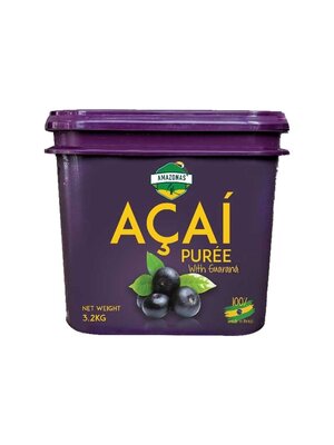 AMAZONAS Acai Berry Puree with Guarana 3.2 KG