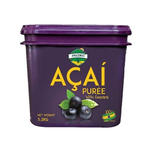 AMAZONAS Acai Berry Puree with Guarana 3.2 KG