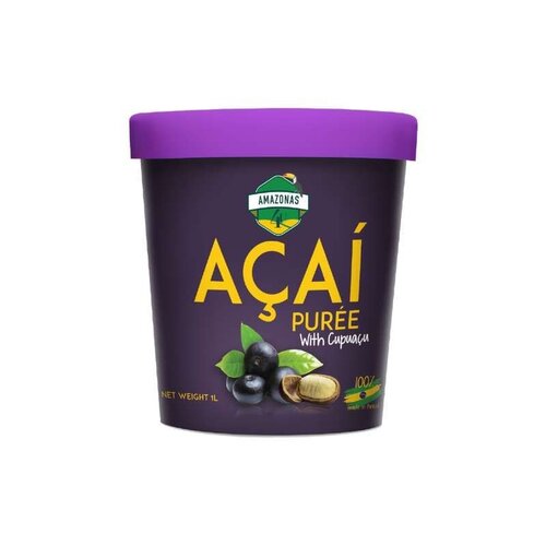 AMAZONAS Acai Berry Puree with Cupuacu 6 x 1 Liter