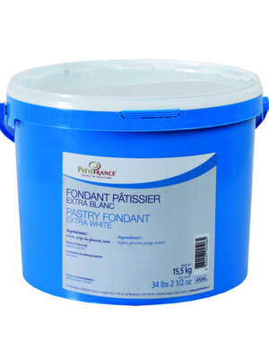 PATISFRANCE Pastry Fondant Extra White 15.5 KG