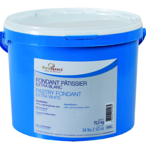 PATISFRANCE Pastry Fondant Extra White 15.5 KG