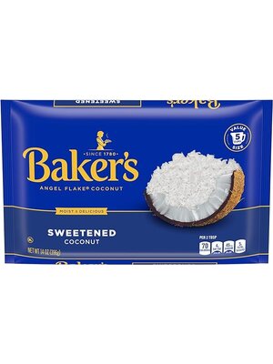 KRAFT Baker's Angel Flake Coconut 10 x 396 Grams