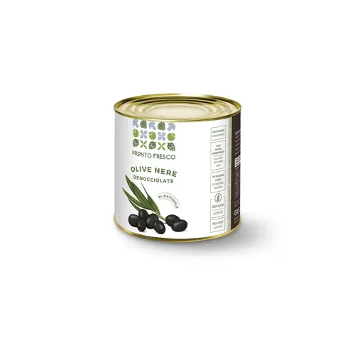 GRECI Pitted Black Olives 6 x 2.6 KG