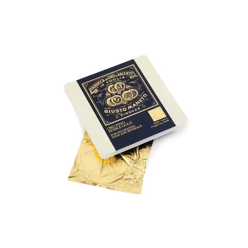 GIUSTO MANETTI BATTILORO Gold Leaf (8x8cm) 1 Pack x 25 Pieces