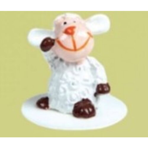 LEMAN  Sheep Plastic White Round 30mm x 32 Pieces