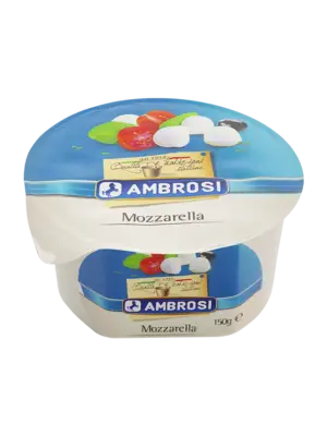 AMBROSI Cow's Milk Mozzarella Cherries 8 x 150 Grams