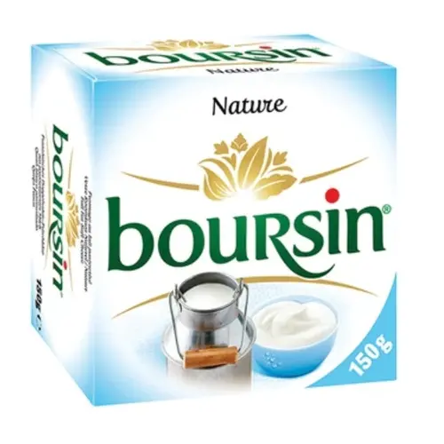 BOURSIN Natural Cheese 6 x 150 Grams