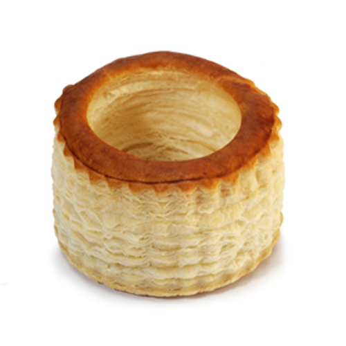 CONFILETAS Vol-Au-Vent Round Mini Blister,75mm,10 Units x 6 Pieces