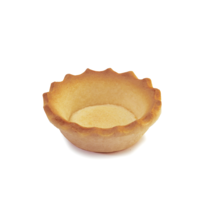 Classic Tartlet 100% Marg. Round Crown S-45 mm 18 x 16 Pieces