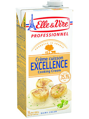 ELLE & VIRE UHT Cream Special Cooking 35.1% FAT 12 x 1 Liter