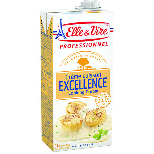 ELLE & VIRE UHT Cream Special Cooking 35.1% FAT 12 x 1 Liter