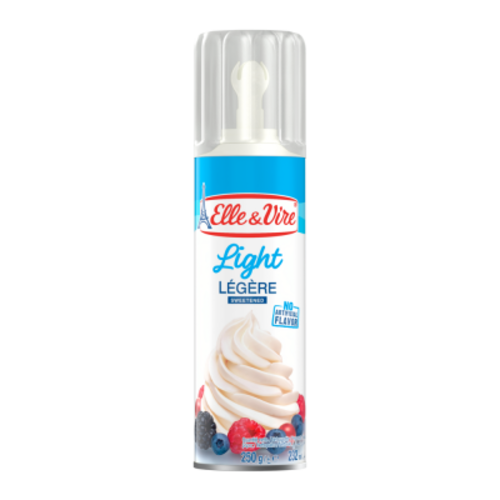 ELLE & VIRE Whipped Cream Light 12 x 250 Grams