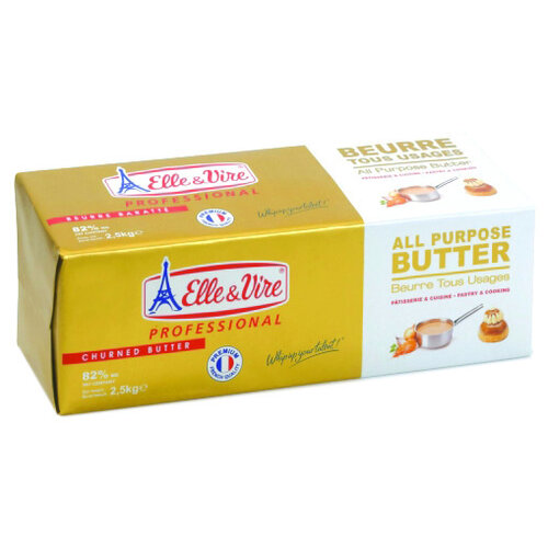 ELLE & VIRE Butter Block 82% 4 x 2.5 KG