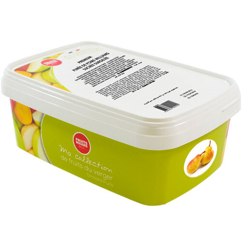 FRUITS ROUGES DE L'AISNE Pear Puree 90% FRZ 6 x 1 KG