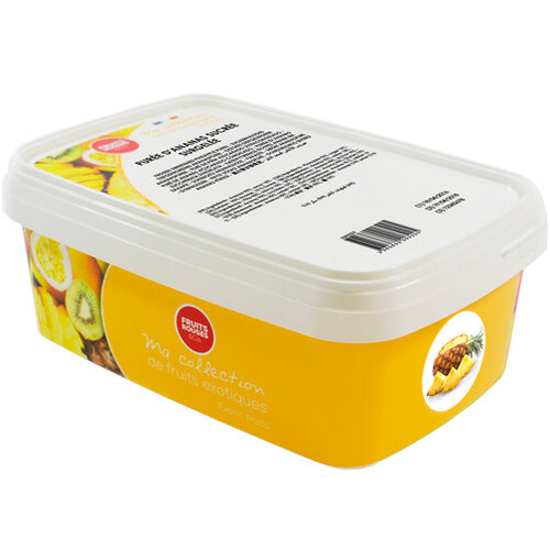 FRUITS ROUGES DE L'AISNE Pineapple Puree 90% FRZ 6 x 1 KG