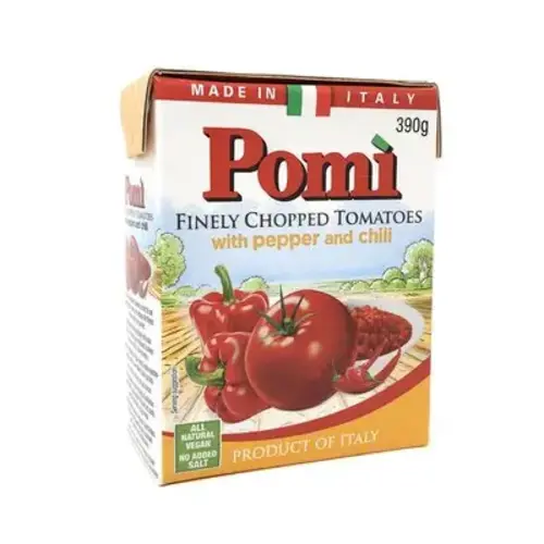 POMI Finely Chopped Tomatoes with Pepper & Chili 390 Grams