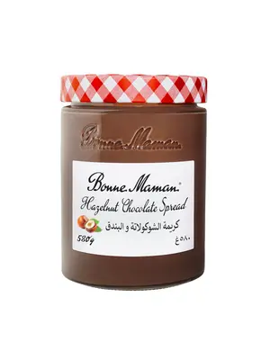 BONNE MAMAN Hazelnut Chocolate Spread with Cocoa, No Palm Oil , 20% Hazelnut