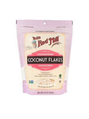 BOB'S RED MILL Coconut Flakes Unsweetened Unsulfured Non-GMO 284 Grams