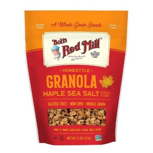 BOB'S RED MILL Granola Maple Sea Salt, Gluten Free, Whole Grain, Non-GMO 312 Grams