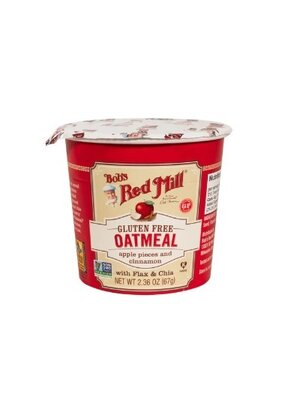 BOB'S RED MILL Oatmeal Cup Apple Cinnamon Gluten Free 67 Grams