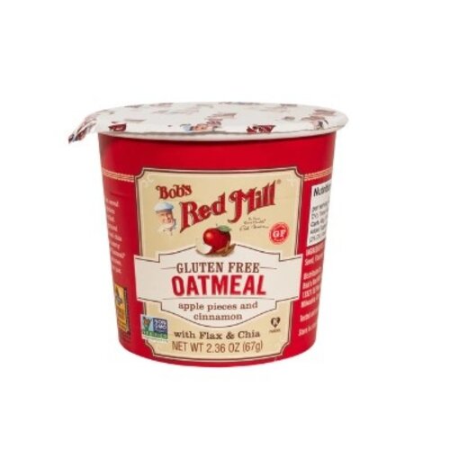 BOB'S RED MILL Oatmeal Cup Apple Cinnamon Gluten Free 67 Grams