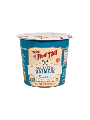 BOB'S RED MILL Oatmeal Cup Classic Gluten Free 51 Grams