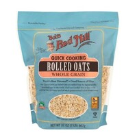 Rolled Oats Quick Cooking Whole Grain Non-GMO 907 Grams