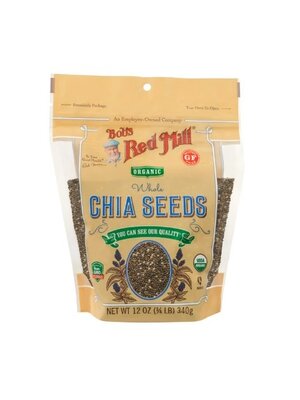 BOB'S RED MILL Organic Whole Chia Seeds Gluten Free 340 Grams