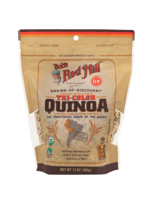 BOB'S RED MILL Organic Whole Grain Tricolor Quinoa Grains Gluten Free 369 Grams