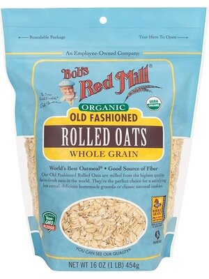 BOB'S RED MILL Organic Oats Rolled Regular 454 Grams