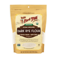 Organic Whole Grain Dark Rye Flour 567 Grams