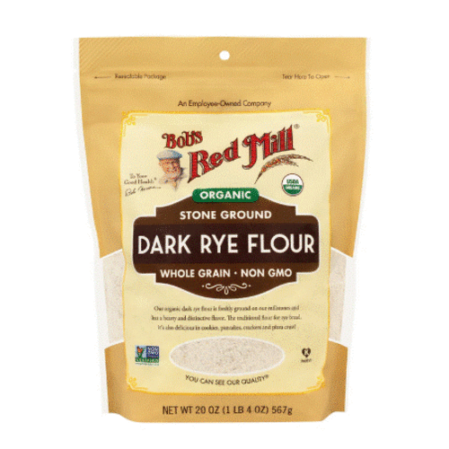 BOB'S RED MILL Organic Whole Grain Dark Rye Flour 567 Grams