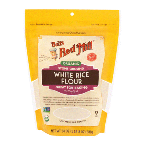 BOB'S RED MILL Organic Stone Ground White Rice Flour  Gluten Free 680 Grams