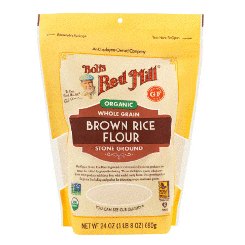 BOB'S RED MILL Organic Whole Grain Brown Rice Flour Gluten Free 680 Grams
