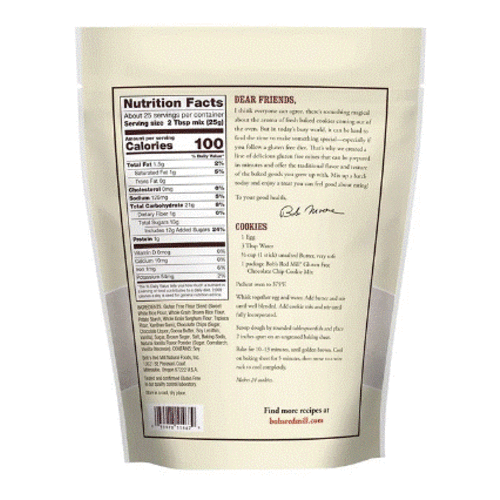 BOB'S RED MILL Gluten Free Chocolate Cookie Mix 624 Grams