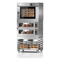 Bake Combi - 6 Trays Convection Oven, 2 Deck Oven, Under Frame And Steam Hood