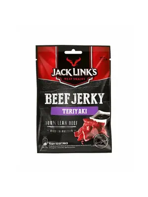 JACK LINK'S Beef Jerky Teriyaki High Protein Meat Snack Dried Halal Beef