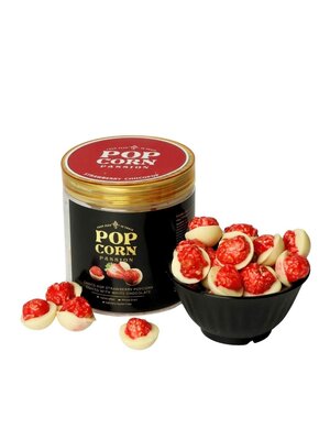 POPCORN PASSION Strawberry Popcorn Coated with White Chocolate  140 Grams