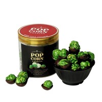 Green Apple Popcorn coated with Dark Chocolate 140 Grams