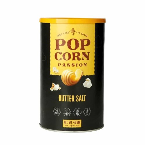 POPCORN PASSION Butter-Salt Popcorn 45 Grams POPCORN PASSION Butter-Salt Popcorn 45 Grams