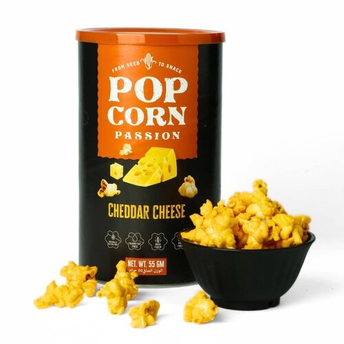 POPCORN PASSION Cheddar Cheese Popcorn 55 Grams