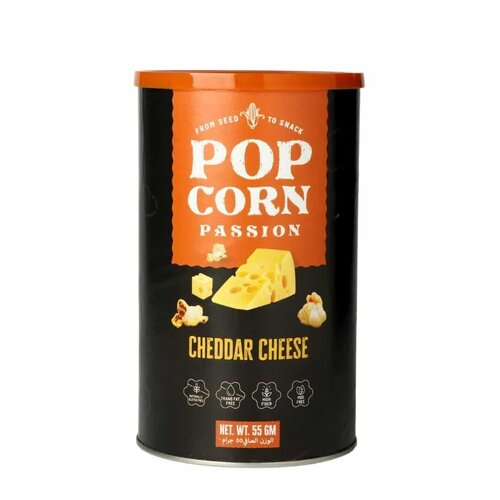 POPCORN PASSION Cheddar Cheese Popcorn 55 Grams