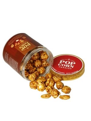 POPCORN PASSION Gourmet Caramel Popcorn with Almonds 80 Grams