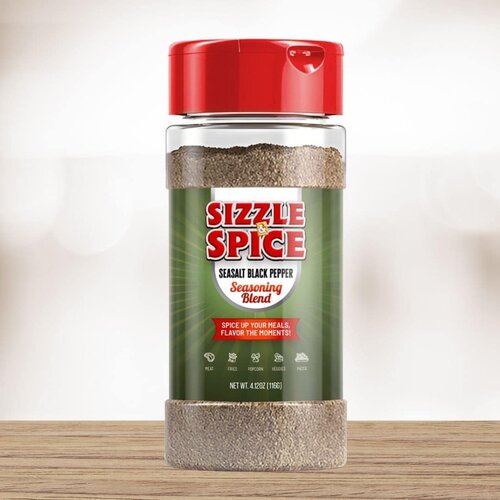 SIZZLE & SPICE Sea Salt Black Pepper Seasoning 120 Grams