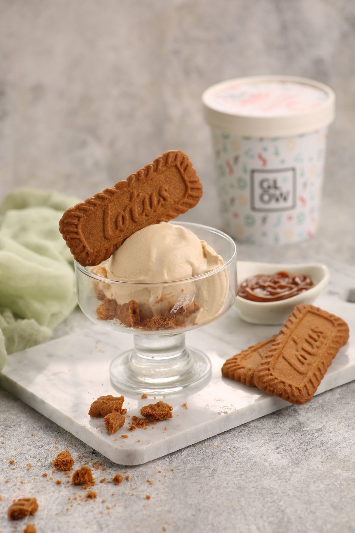 Vegan Lotus Biscuit Ice Cream 2 x 500 ml Chef's Play